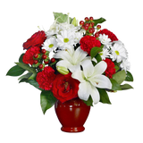 White lily in a bouquet